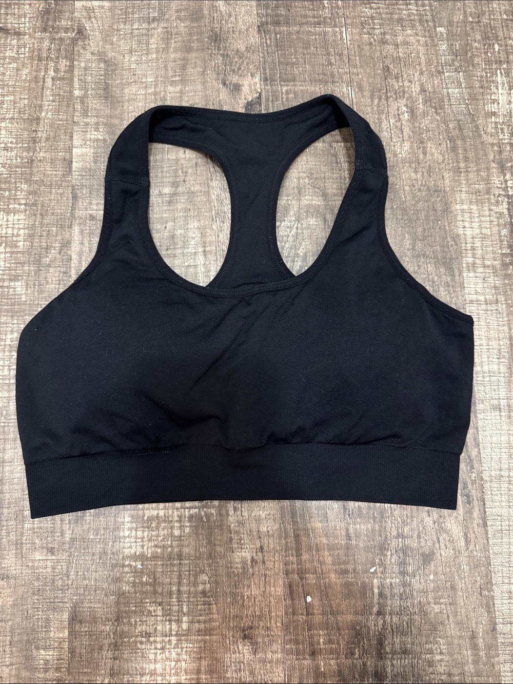 NVGTN Black Racerback Sports Bra- Size M